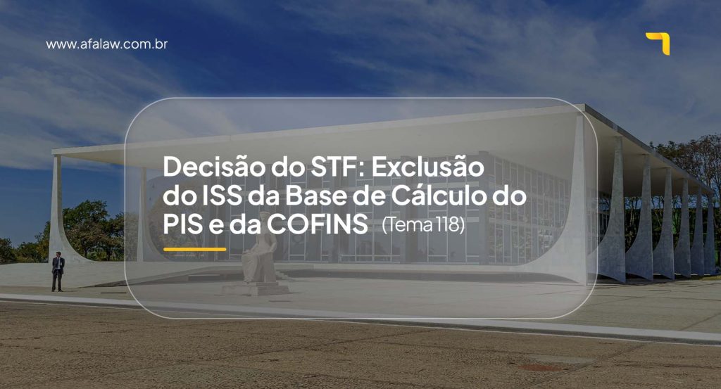 O ISS está fora da base do PIS e da COFINS.